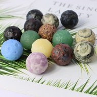 30MM Moon Gemstone Ball Natural Healing Crystals Sphere Carved Crafts Meteor Crater Stone Wicca Glob