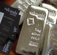 Valcambi Suisse 1 Kilo Cast 999 Silver Bar - LBMA -with cert