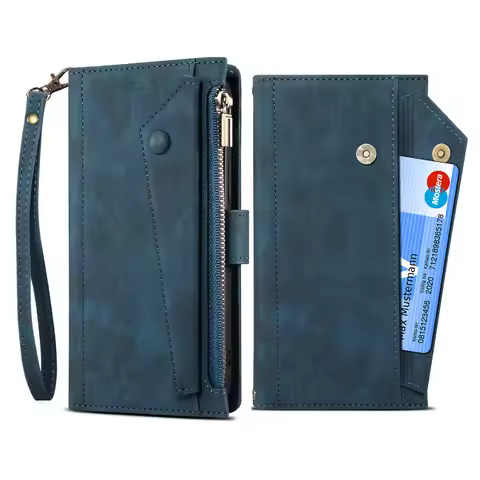Crossbody Zipper Wallet Case For Nothing Phone 3A Pro 2A 2 1 CMF Phone 1 Luxury Leather Lanyard Mult