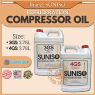 SUNISO Compressor Oil Refrigeration Oil 3GS/4GS (3.78 Liter)