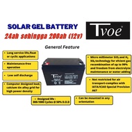 Solar Gel Battery Tvoe (100ah/150ah/200ah)Pagar elektrik