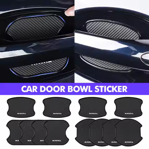 For Haval Car Door Handle Stickers Scratch-resistant Handles Bowl Decals Decorative Films H6 Jolion 