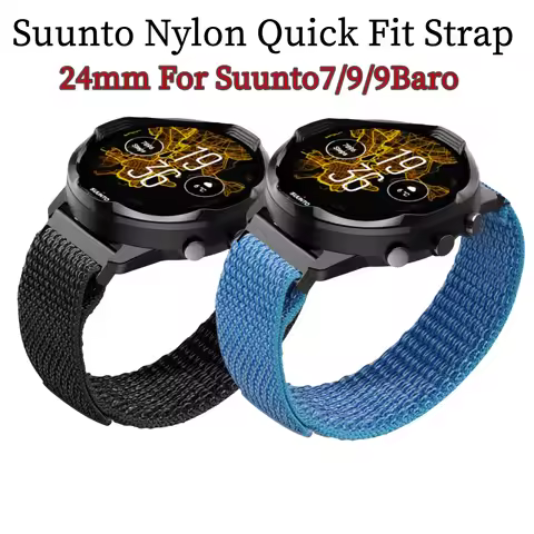 24mm Suunto Soft Nylon Watch Strap Wristband For Suunto7/9 Bracelet Suunto 9 Sport Watch Band Baro D