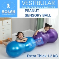 BOLEH Peanut Sensory Ball 50cm Diameter Gym Ball for Vestibular Sensory and Wheel Barrow Walk