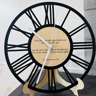 Aesthetic Wooden Clock/Nordic Clock/ Wall Clock/ Unique