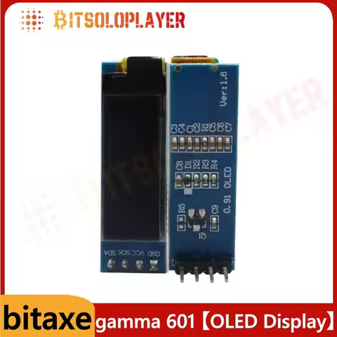 Bitcoin Miners Bitaxe Gamma 601 Hardware 0.91 Inch 128x32 IIC I2C White OLED LCD Display DIY Miner A