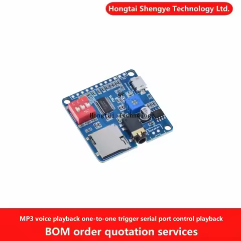 MP3 Voice Playback Module One to One Trigger Serial Control Playback USB Download 8M Storage DY-SV8F