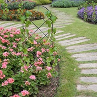 Garden Arch Flower Rack Pintu Gerbang Garden Rak Pasu Bunga Outdoor Rose Trellis Trellis For Climbin