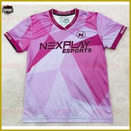 ๑ ▤ ◨ NXP NEXPLAY ESPORT JERSEY PINK T-Shirt Full Sublimation 3D T-Shirt Summer Short Sleeve Tee