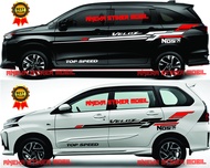Stiker Mobil Veloz Aksesoris Stiker Mobil Avanza Veloz Stiker Cutting Toyota Avanza Veloz Terbaru
