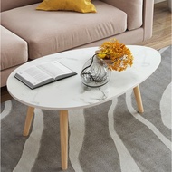 Coffee Table Sofa Width 90 CM. Marble Pattern Easy To Assemble Rubber Wood Legs Model H56 Available 