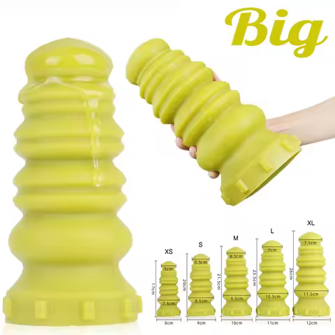 Huge Anal Plug Big Buttplug Macaron Green/Pink Super Big Dilator Anal Dildo Pagoda Ass Plug For Gay 
