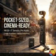 DJI Osmo Pocket 3 Creator Combo 4K 120fps 1" CMOS Vlog Gimbal Camera with Mic & Tripod