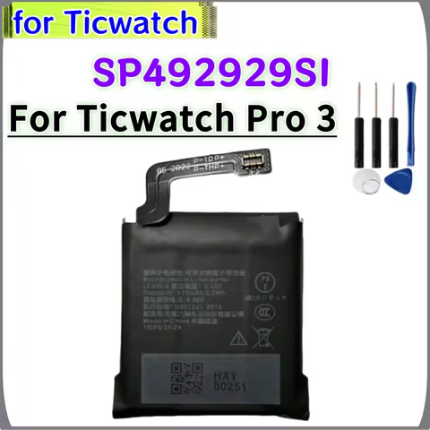 Battery For TicWatch Pro 3 Pro3 Ultra battery GPS Wear OS Smartwatch 3.88V 577mAh SP492929SI WH11013