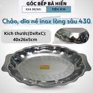 Ne pan, ne plate, stainless steel mango seed plate for steaming fish, stainless steel beef 430