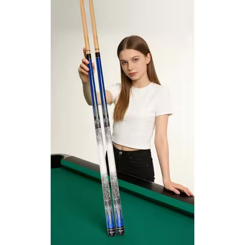Jianying American 9 Ball Maple Shaft Billiard Pool Cue Stick 12.5mm Durable Billiards Equipment for