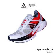 Apex swift2.0 Running Shoes Make Speed Full Carbon Sheet (unisex) white/red
