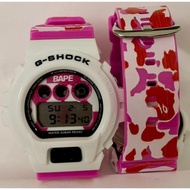G SK BAPE PURPLE DW6900 Jam Tangan CRAZY COLOR DIGITAL SPORTS WATCHES BAPE PURPLE