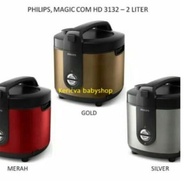 Rice Cooker - Philips Rice Cooker HD3128 2liter silver/gold