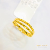 916. Gold 3 Layer KLCC Ring