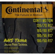 @Penang Continental conti motion. Tyr sport touring Superbike. Harga berpatutan