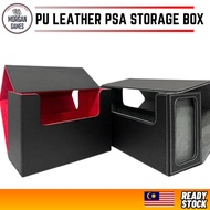 【Morgan Games】[Ready Stock] PU Fabric Leather Storage Box for Graded Slab Cards | Fits PSA BGS Slabs