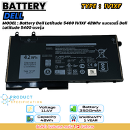 (ประกัน 1 ปี ส่งฟรี) Dell แบตเตอรี่ Dell Latitude 5400 5401 5500 7VTMN Precision 3541 1V1XF ของแท้