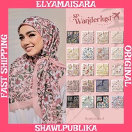 ShawlPublika Bidang 45 [Free Brooch] Tudung Bawal Printed Cotton Voile [Ready Stock]