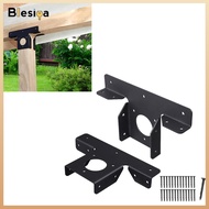 2x Pergola Brackets for 4x4 Wood Post Metal Easy Installation Adjustable