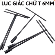 6mm T-shaped hexagon, hex wrench, hex key, hex screwdriver, hand hex key, hexagon repair tool