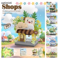 OPTIMISTI City Building Blocks, Micro Blocks Building Blocks Mini Shop Blocks,  Mini Educational Toy