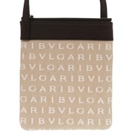 成色極佳 Bvlgari GCEGEA Logomania 22588 皮革帆布米棕色單肩包 0068 [二手] BVLGARI