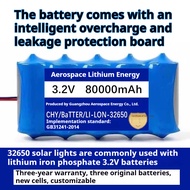【Large capacity】(COD)/Baterai lithium surya/Solar lithium battery3.2V太阳能灯电池磷酸铁锂32650户外路灯投光灯大容量储能电池组