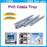 PVC Cable Tray Duct Slotted PVC Cable Trunking Wire Duct Cable Management |