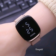 Promo Jam Tangan Wanita Anti Air Led Touchscreen Fossil F2674 Rantai Pasir Magnet Free Box