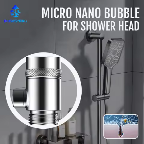 BRISKSPRING Upgraded Fine Bubble Generator For Shower Head, with Micro Bubbles and Ultra Nano Bubble