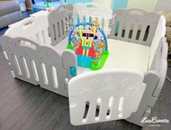140*140cm! 韓國Caraz Kibel 星月款圍欄+玩樂墊套裝
