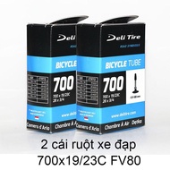 Ruột xe đạp 700x19/23 van xe đạp dài 80mm DELI-TIRE
