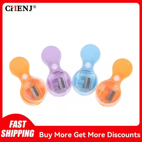 4pcs Mini 2mm Leads Sharpener Portable Sharpener With Magnifying Glass Sharpening Tool Pointer Penci