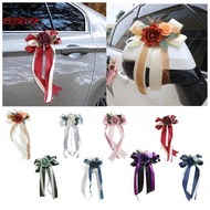 [tishita] Wedding Chair Flower and Ribbons Aisle Flower Arrangement PEW Chair Decoration