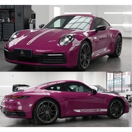 Porsche 911 Car Sticker Garland Carrera4S 992 718 Targa Decoration Hood Body Side Skirt Sticker