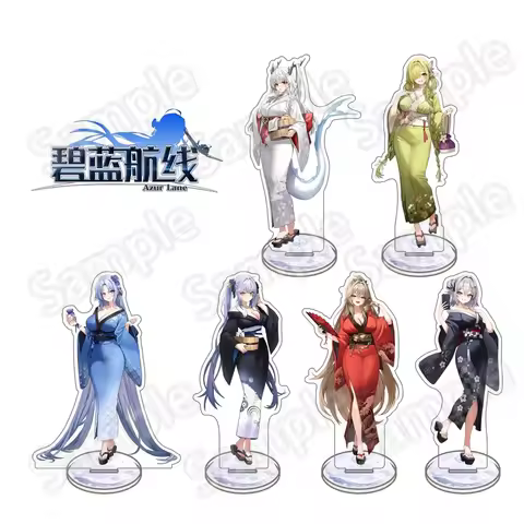 Azur Lane Game Decorations Games Computer Desk Decoration keychain Transparent Acrylic Figures Stand
