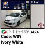 PERODUA ALZA  Solid White W09 /Aikka Oem Factory Colour