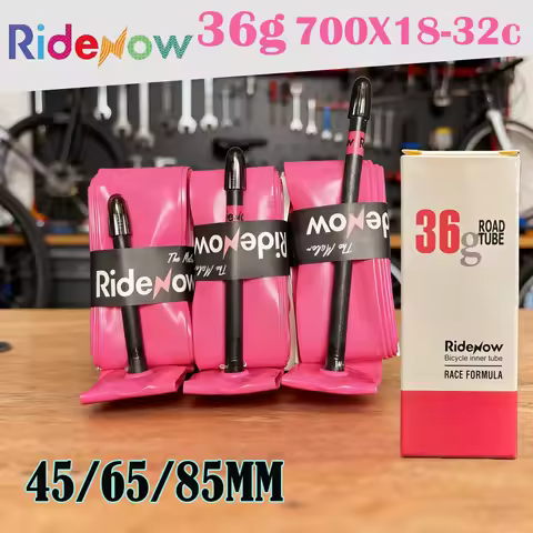 RideNow Road Bicycle TPU Inner Tube 700C 700x18 23 25 28 32 Ultra Lightweight Bike Tire Tube 45/65/8