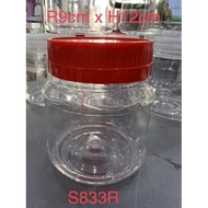 50PCS SEIMITSU S833 PET CONTAINER PURE PLASTIC SUPER THICK &amp; SUPER CLEAR_Balang Kueh_Biscuit Container_Balang KUEH Raya