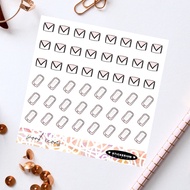 Work icons 2 planner sticker sheet | Minimalist | Stickerium
