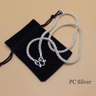 สร้อยคอเงินแท้925 ลายดอกโปร่ง 1บาท ไม่ชุบไม่ลอก พร้อมใบรับประกันและถุงกำมะหยี่