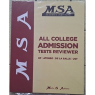 MSA ALL COLLEGE ADMISSION TESTS REVIEWER