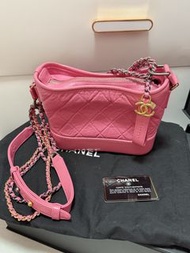 chanel gabrielle small pink 流浪包 粉紅色 桃紅色