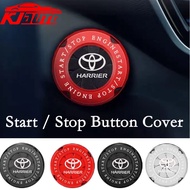 Toyota Harrier Alloy Car Ignition Switch Ring Engine Start Stop Button Cover For Harrier XU60 XU80 2022 2023 2024 TRD GR Sport Interior Accessories